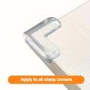 10pcs Transparent Silicone Corner Guard Safety Corner Protector Anti Collision Pad for Power Outlets and Table Edge Protection