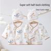 Premium Newborn Outfit: Pure Cotton Hat & Boneless Top for Babies
