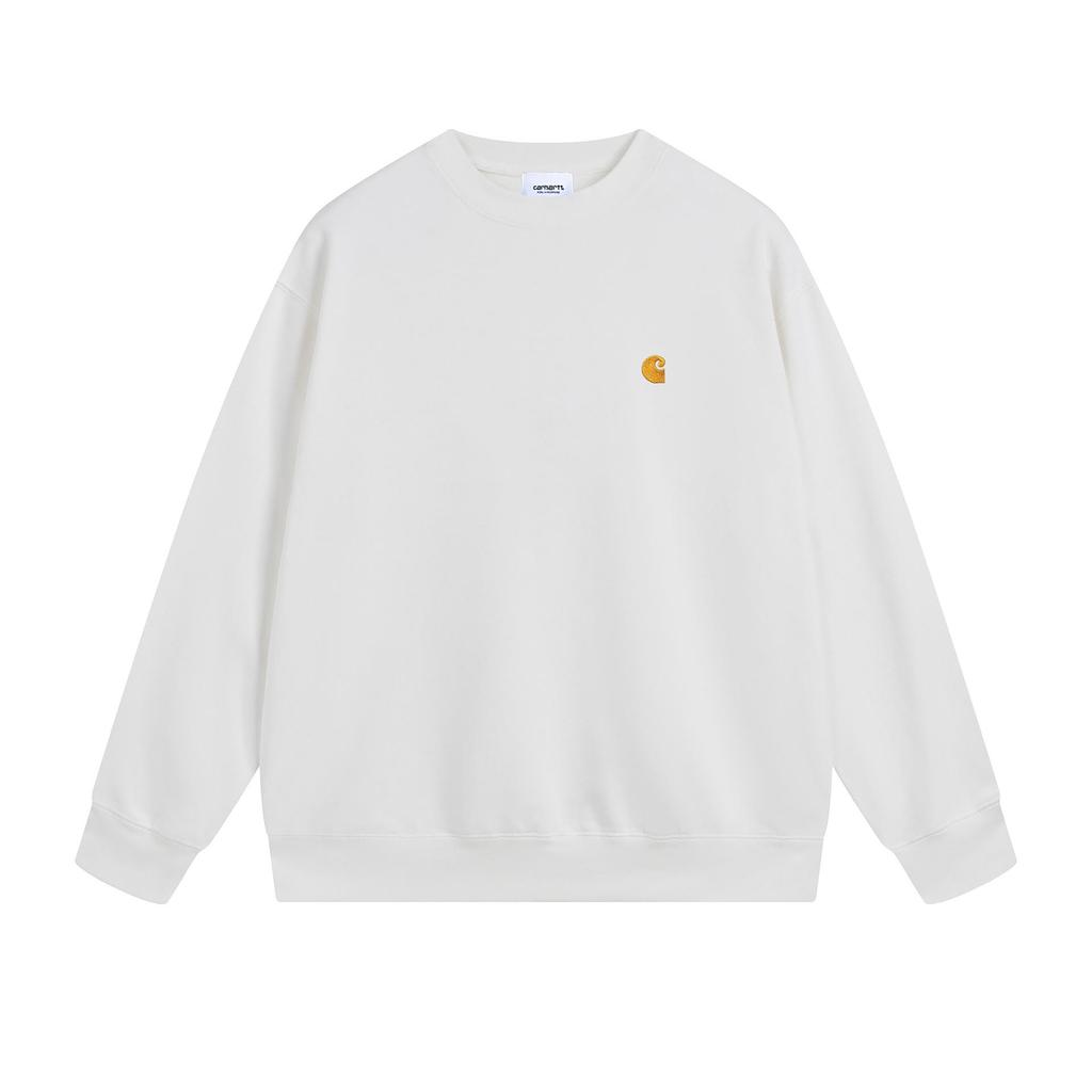 Trendiger Herren Carhartt Loopback Hoodie mit klassischer Logo-Stickerei