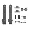 BHBL 10Pcs 0.63inch-0.78inch Carbon Steel Cabinet Sliding Door Barn Hardware Kit Sliding Door Bezel Hanging Rail Slides