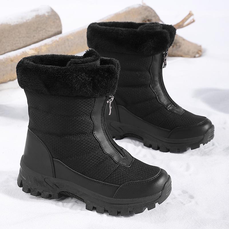 Women Boots Winter Luxury Platform Waterproof Snow Boots Fur Warm Non-slip Thicken Mountaineering Outdoor Travel Shoes Plus Size