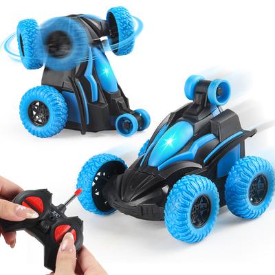 Children'S Gesture Off-Road Vehicle Double-Sided Stunts Four-Wheel Drive High-Speed Drift Car With Lights Stunts Rotating Dumper