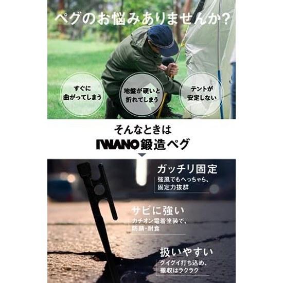 IWANO Forged Peg 30cm Made Japan Will Not Come Out Unless Pulled Feeling Driving It Is Irresistible Easy Pull Strong Holding Power