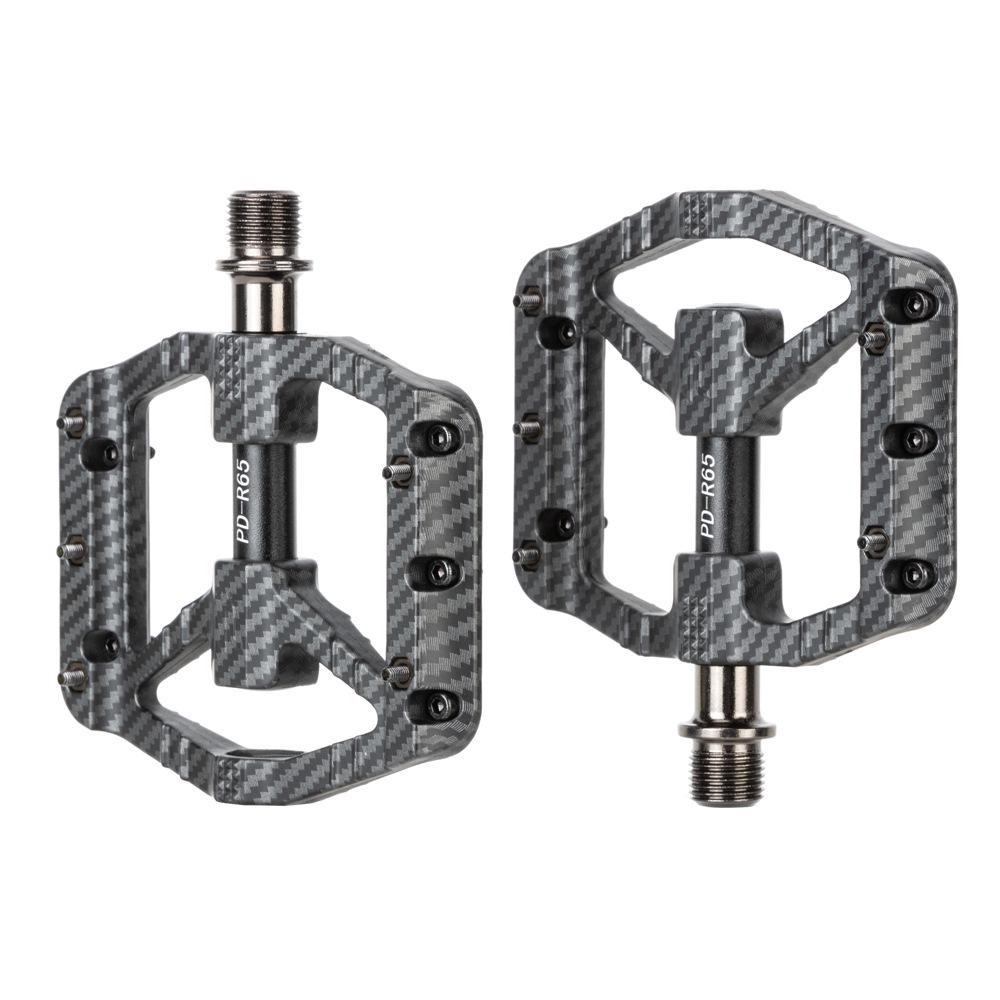 PROMEND Fargerike Nylon Sykkelpedaler med 3 Kulelager for Terreng- og Landeveissykler.