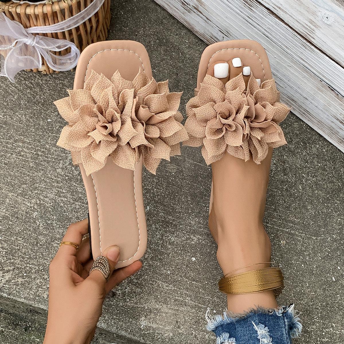 

Fashion Retro French Women Shoes Summer New Round Toe Flat Shoes Fashion Versatile Women s Slippers Simple Anti Slip Women s Sandals 36