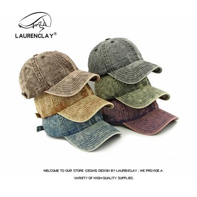 Stylish and Simple Light Board Cap Women's Washed Denim Baseball Cap Soft Top Outdoor Sun Hat Men