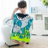 Large Cute Kids Hooded Bath Towel Cloak Cartoon Print Boys Girls Bathroom Beach Can Wear Super Absorbent Child Sunscreen Shawel