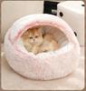 Winter Pet Bed for Cats and Illuminated Pet Warm Sleeping Fluffy and Durable Pet Bed for Cats and Cold Fluffy Cat Suitable for Small Dogs and Cats