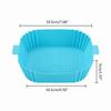 Square Air Fryer Liner Non-Stick Silicone Basket Reusable Air Fryer Accessories Silicone Material 4 Colors for Air Fryer