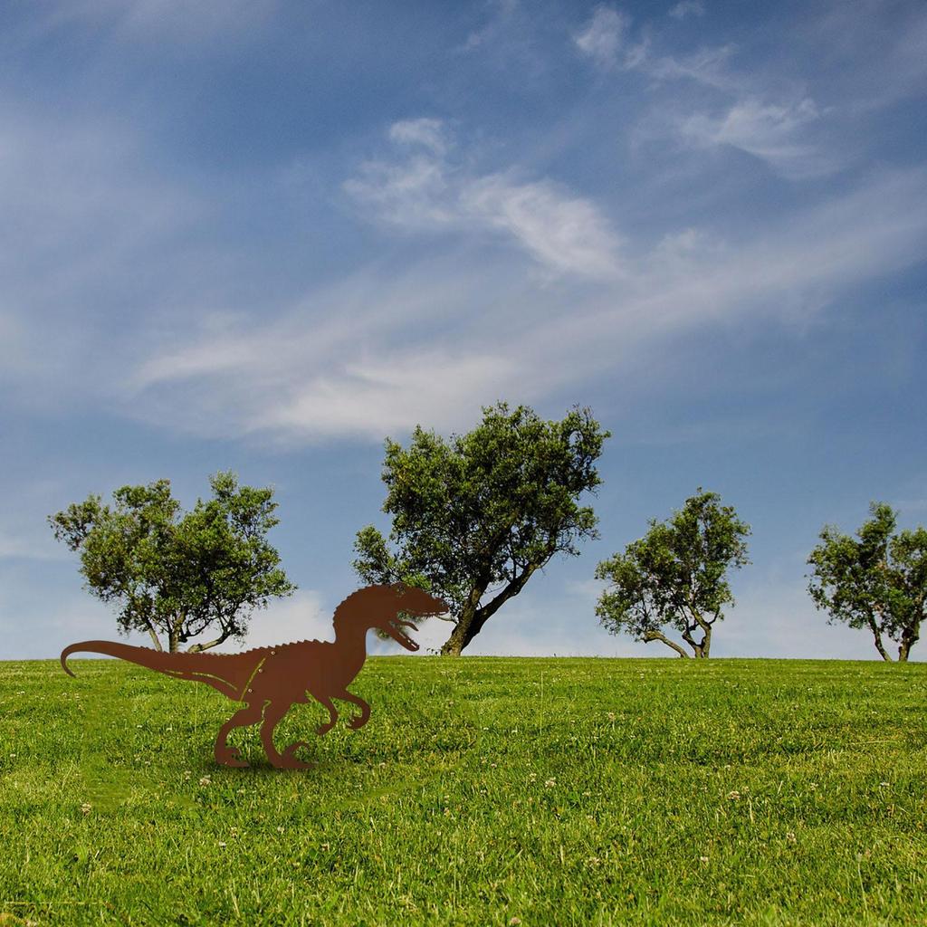 Dinosaur Decorative Art Silhouette Metal Animal Silhouette Art Courtyard Decorate