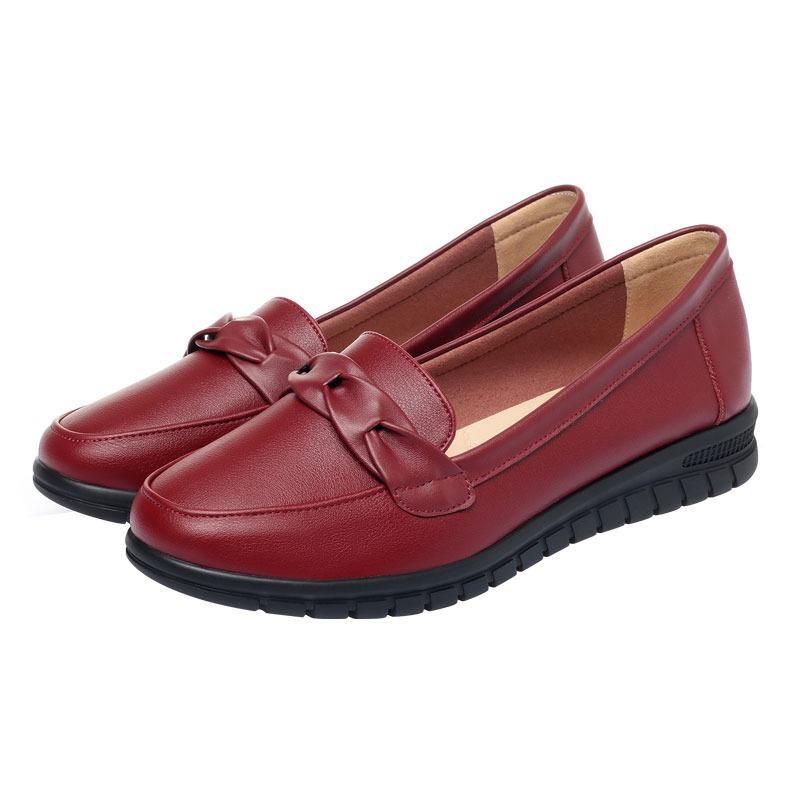 Scarpe Basse da Donna Casual Leggere Comode Antiscivolo Scarpe Piatte da Donna Nuovi Mocassini da Esterno Scarpe da Donna in Pelle