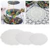 3pcs Irregular Round Fruit Tray Mould Three Tier White Tea Tray Mould Easy Release Three Layer Tray Mould Snack Rack