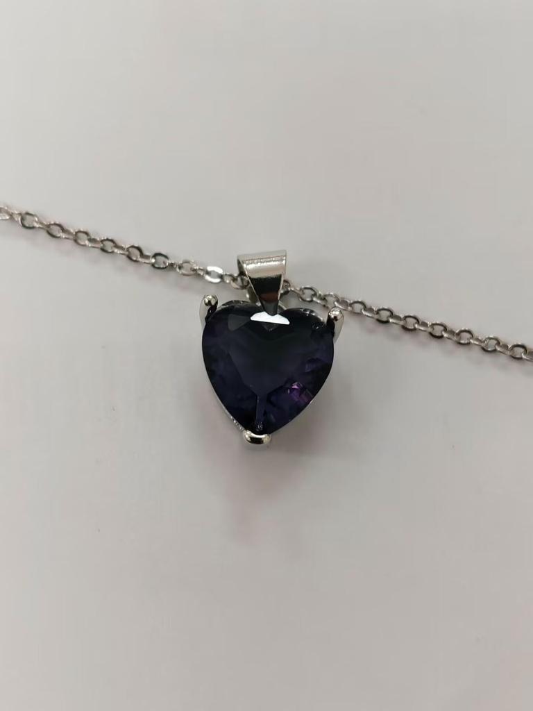 Heart-Shaped Zircon Jewelry Set: Earrings, Necklace & Open Ring - Elegant and Luxurious Fashion Accessories