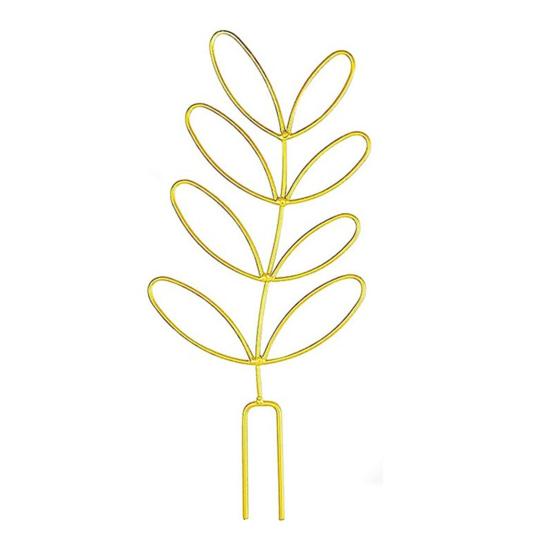 Metal Plant Trellis Leaf Shape Plant Support Frame Planter Insert Wire Trellis for Vine Climbing Plants Indoor Outdoor Potted Plants