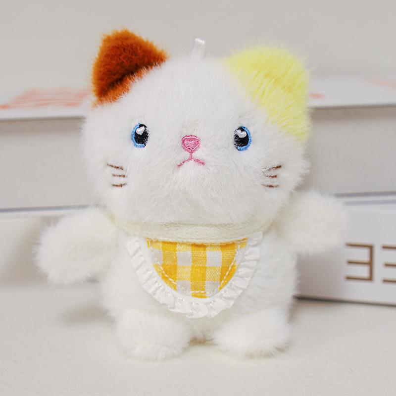 Cartoon Chicken Elephant Rabbit Cat Bear Mouse Plush Pendant Soft Animal Stuffed Toys Doll Lovely Key Chain Backpack Decor Gift