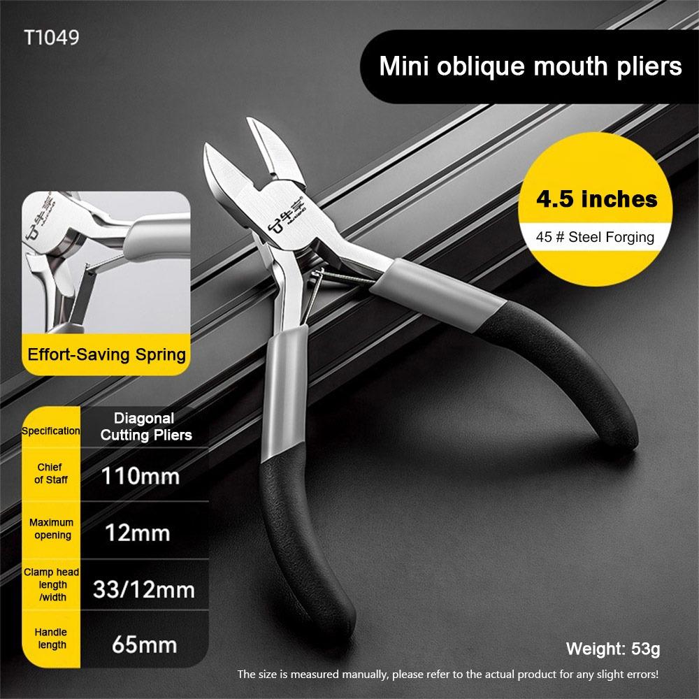 Multifunction Mini Wire Cutter Sharp Cutting Edge Lightweight Electrician Pliers Precision Cutting Frosted Anti-slip