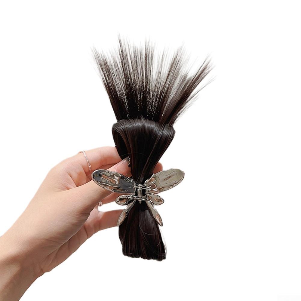 

Модная заколка для волос в виде бабочки из сладкого металла для женщин, надежная фиксация, модный дизайн чёрный/коричневый