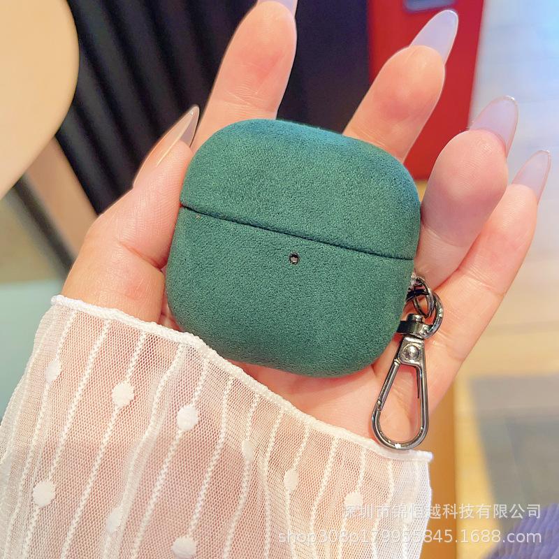 Solid Color Flip Fur Pattern for Huawei FreeClip1 Hard Shell Wireless Bluetooth Clip Second Generation Anti-drop Protective Cover