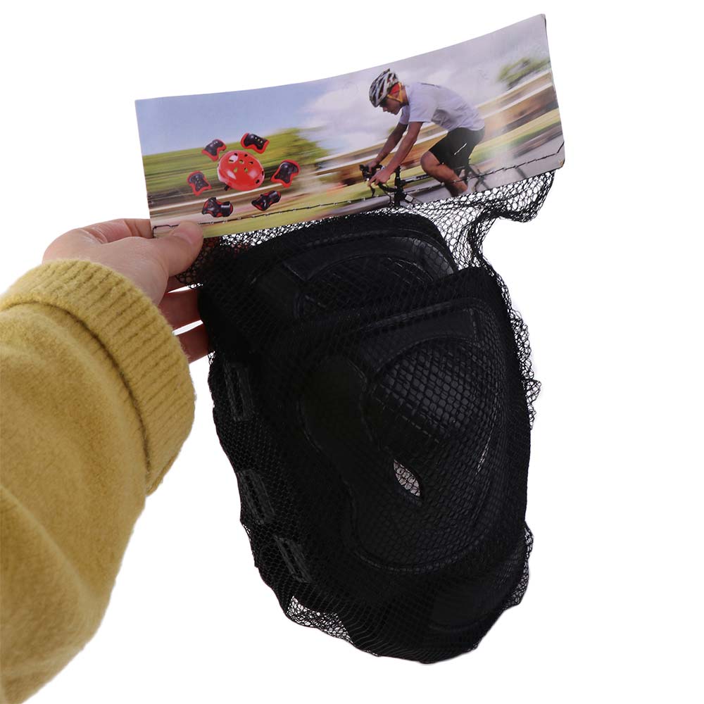6Pcs/Set Knee&Elbow&Palm Skateboard Protection Gear Thicken Breathable Inline Skating Protector Safety Light