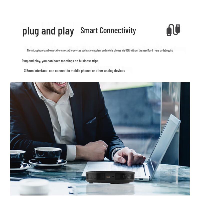 VHD M200 Video Conference Omnidirectional Microphone Speaker