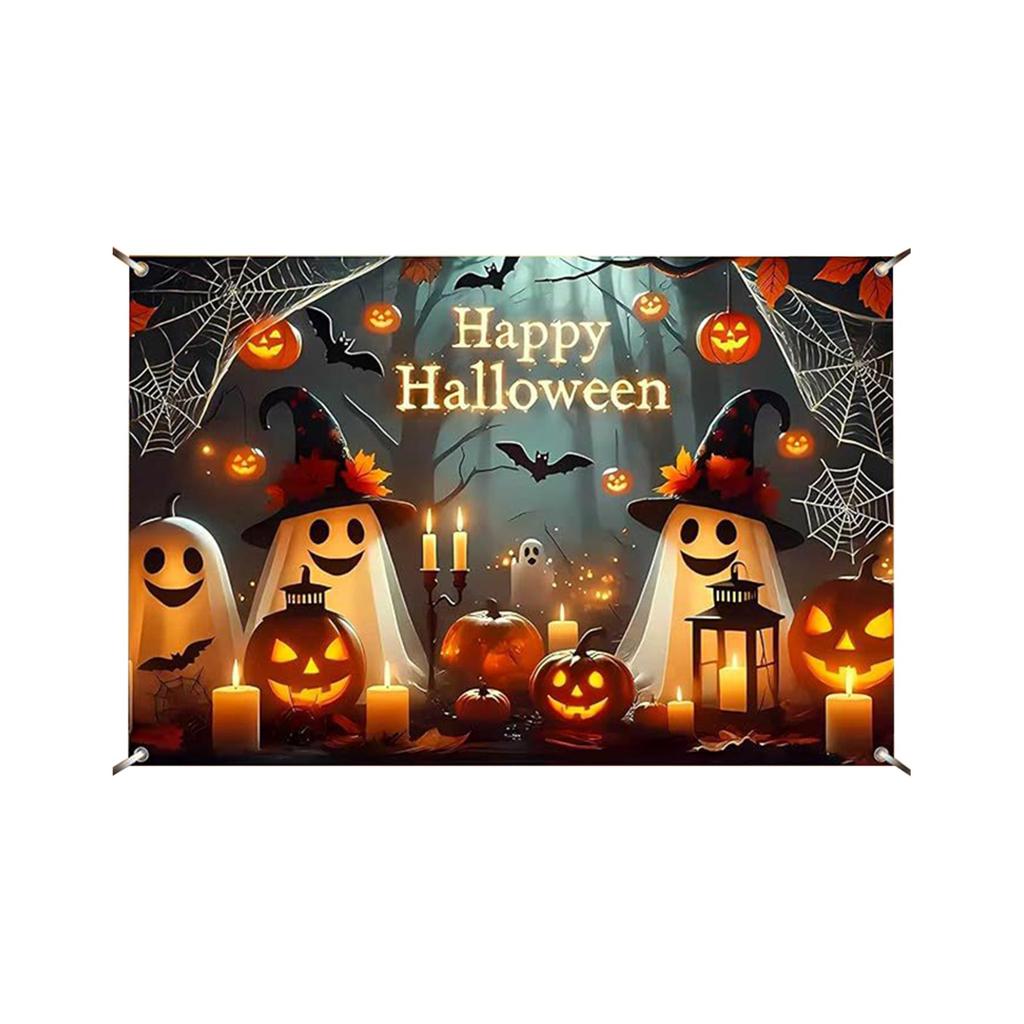 Halloween Photography Background Moon Night Party Decor for Indoor and Outdoor Use
