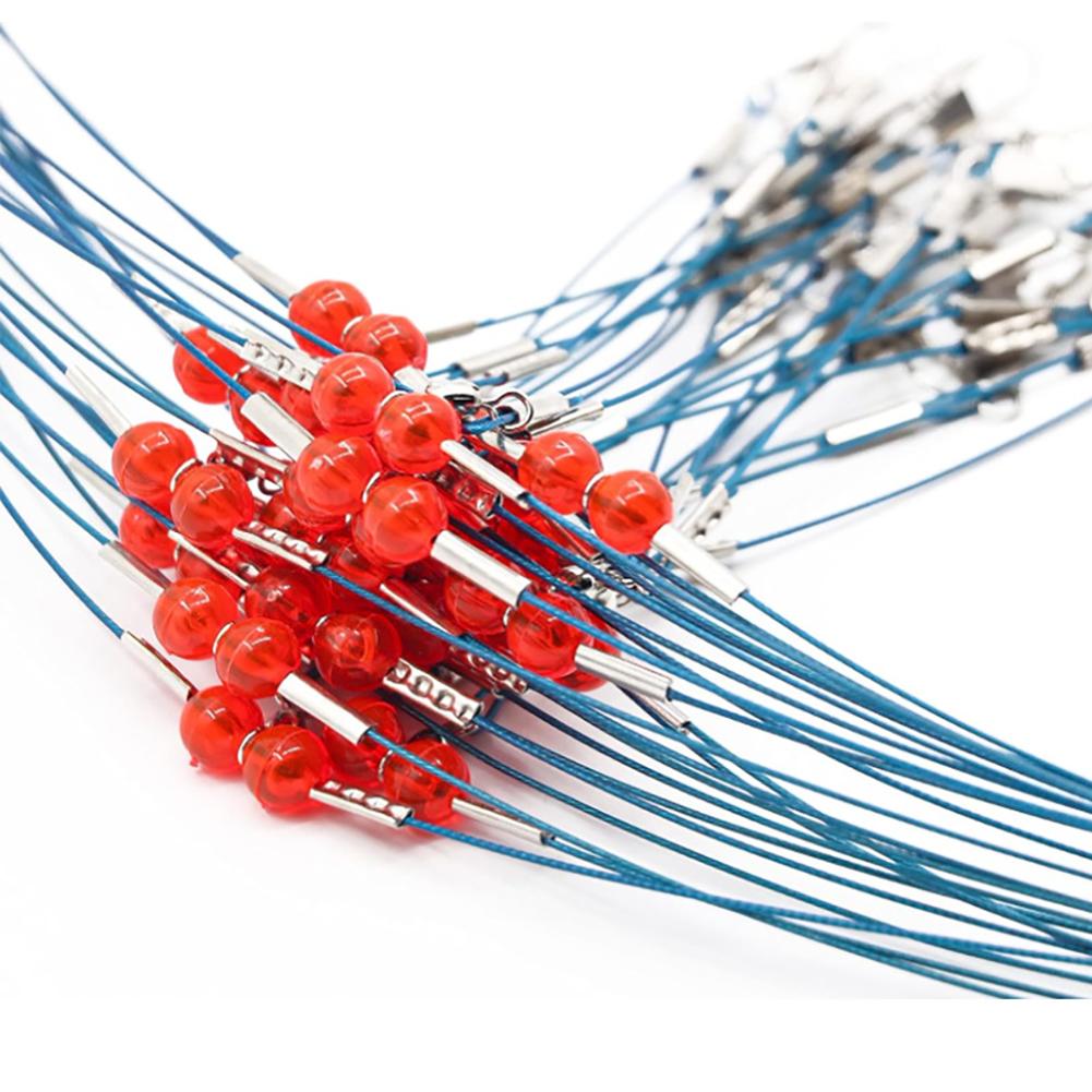 6 STÜCKE Köder Vorfachschnur Anti-Biss Nylondraht Hochfest Angelgerät Für Köder Und Haken Angelzubehör