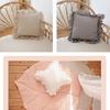 100% Pure Linen Ruffle Throw Pillowcases,Soft Comfortable Cushion Cover,Home Decor Sofa Pillows Cover,Living Room Couch