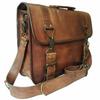 Men's Genuine Bag New Vintage Messenger Shoulder Briefcase Laptop Leather