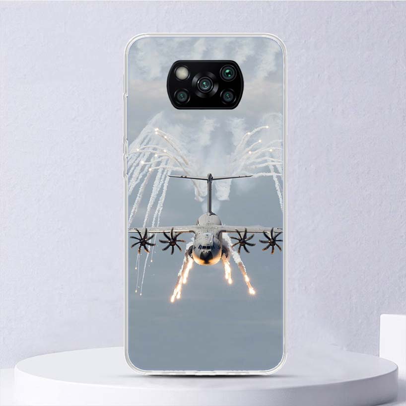 Aircraft Airplane Cool Soft Case For Xiaomi Poco X7 X6 X5 X4 X3 Nfc F7 Ultra F6 F5 Pro Phone Cover F4 Gt F3 M5S M4 M3 M5 M6 Coqu
