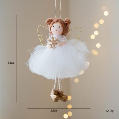 NEW Cute Christmas Angel Doll Gauze Skirt Ornaments Angel Girl Pendant Hanging Christmas Tree Pendant Christmas Decor