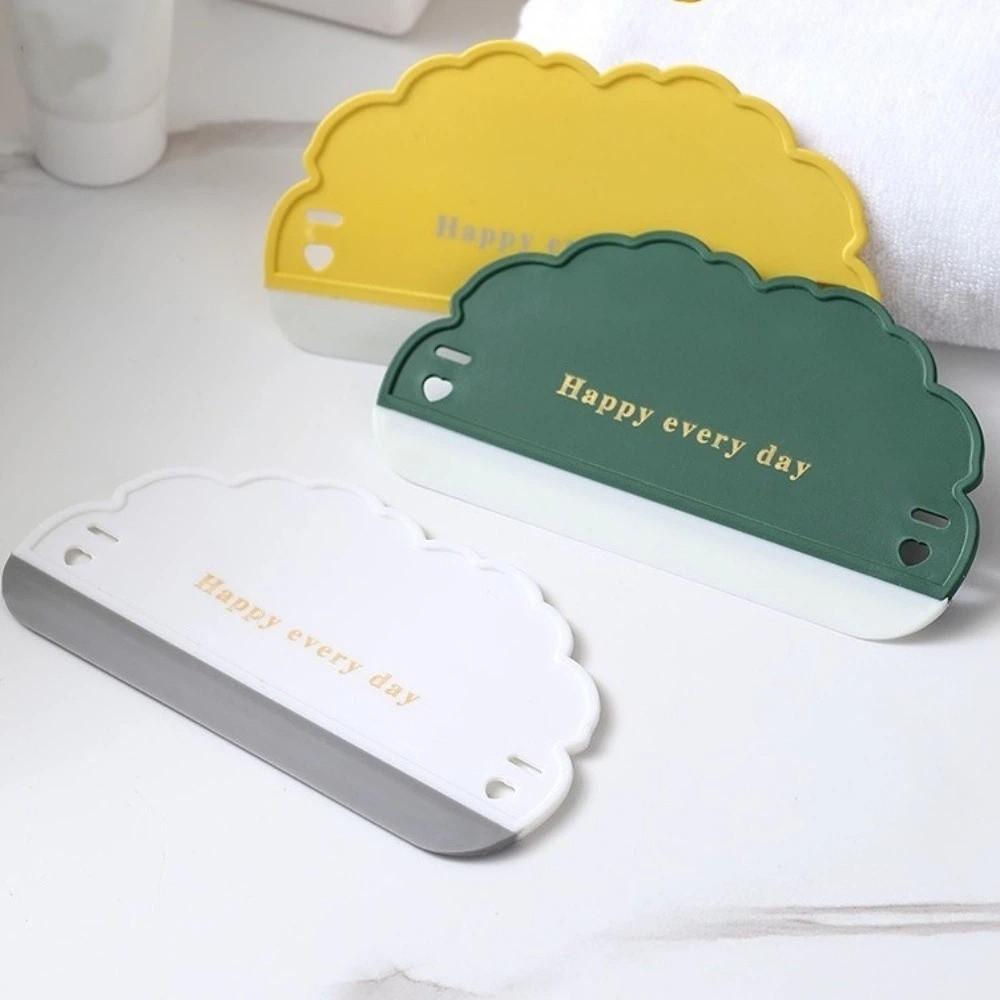 3pcs Non-Scratch Silicone Glass Wiper Cloud Shape Bathroom Mirror Cleaner Glass Squeegee Household
