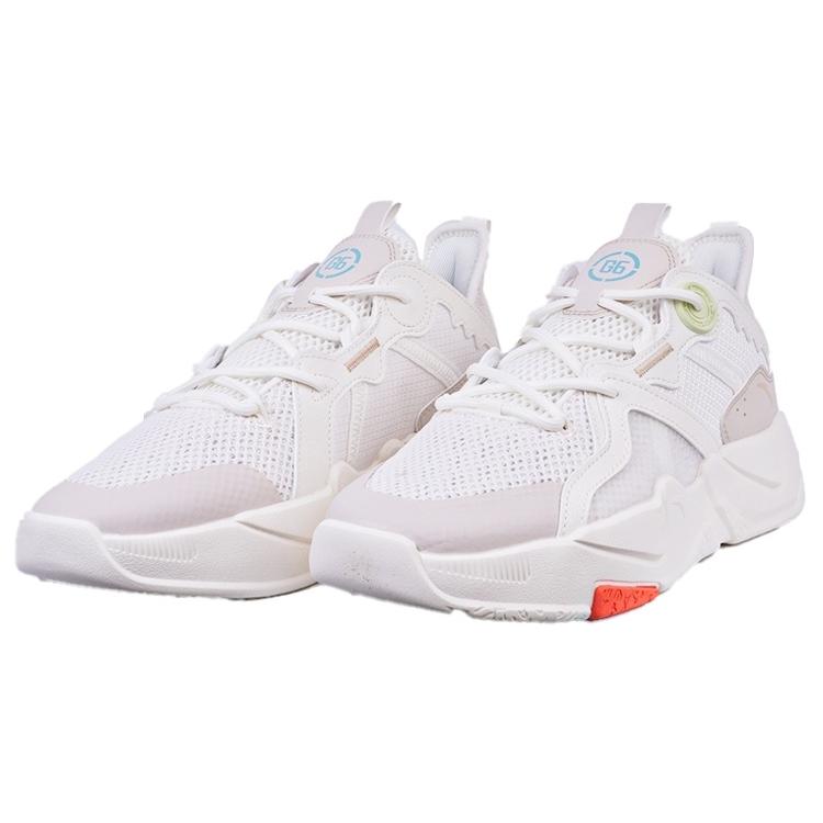 New Anta G6 G6 Cushioned Anti-Slip And Wear-Resistant Lightweight Low-Top Sports Casual Shoes Men's White Gray 112238083-1