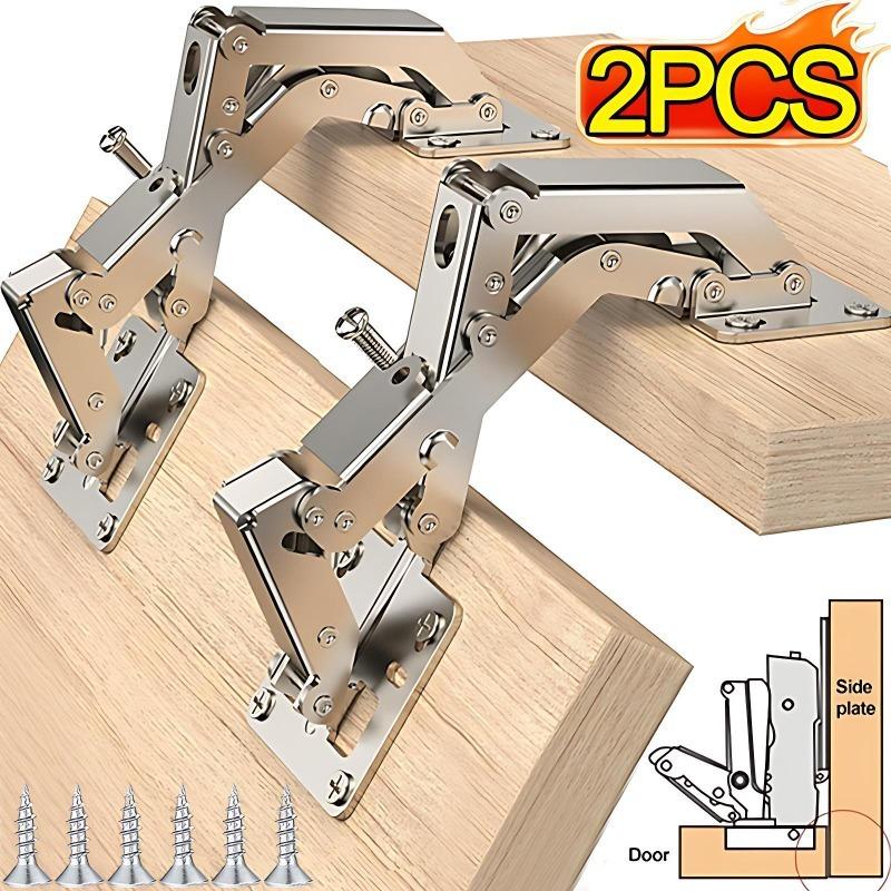 2/1PCS Adjustable Steel Cabinet Hinges 130-170 Degree Hydraulic Soft Close Hinges Kitchen Cupboard Door Hinge Furniture Hardware