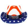 Western Style Star Strips American Flag Design Cowboy Hat Trendy Street Shot Personalized Jazz Hat Versatile Fedora Top Hat