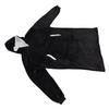 Decken-Sweatshirt Schwarz 160cm Brustumfang 120cm Länge Warm Gemütlich Plüsch Decken-Hoodie für Zuhause Outdoor