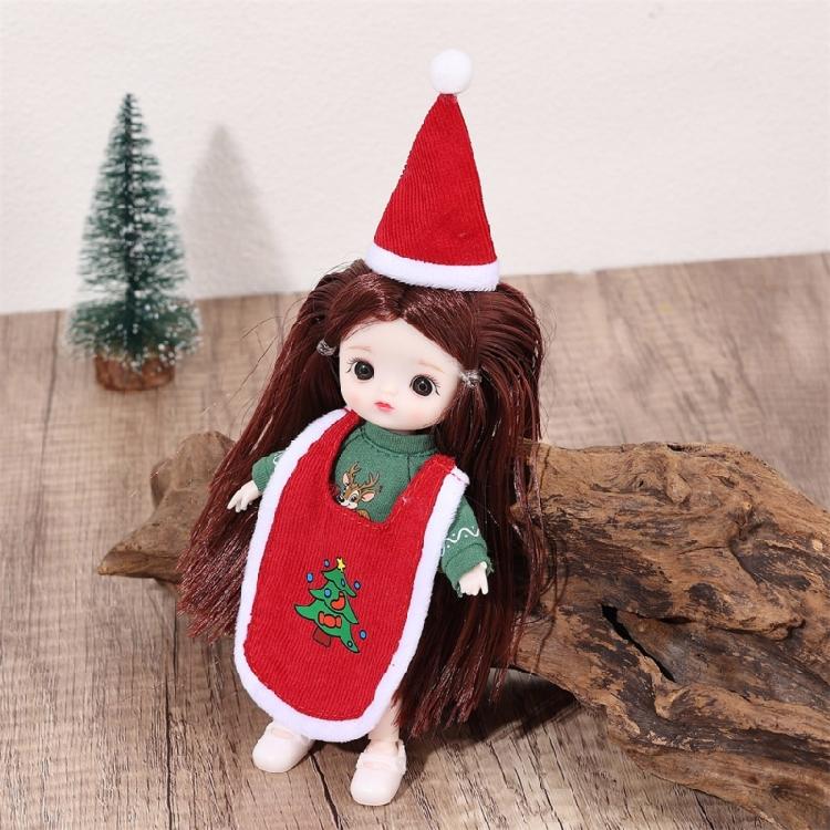 Elegant Doll Garments For Dollhouses Character Including Santa Hat And Green Top Collectible Doll Accessories