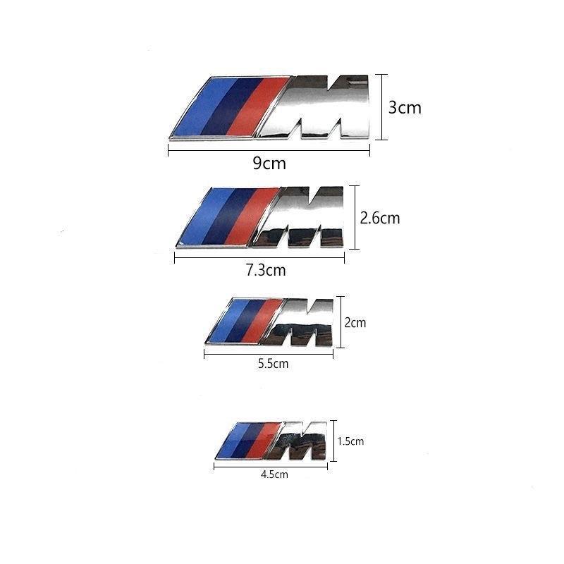 3D Metal Car Body Side Badge Body Rear Trunk Decor Sticker Car Modification Accessories For BMW M 1 3 5 7 Series X3 X5 X6 X7 E46 rvsh75