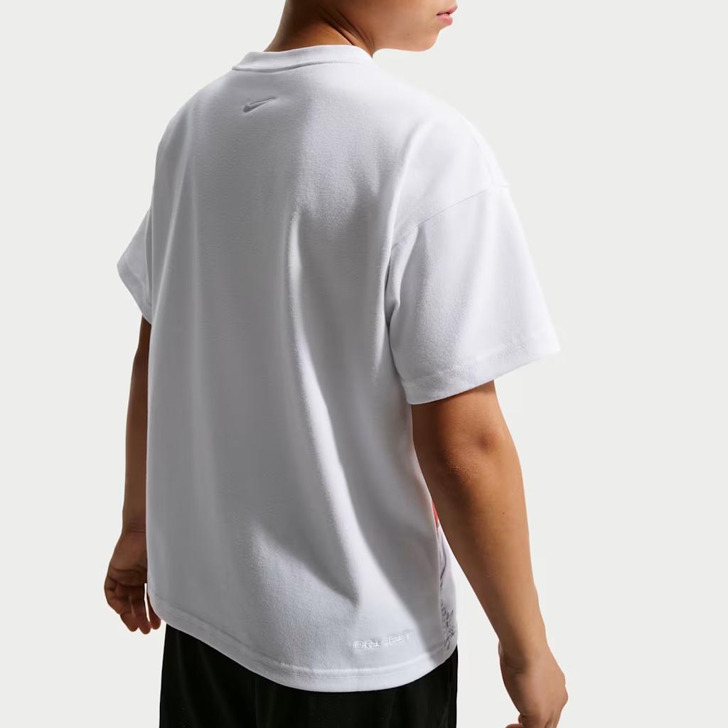 Nike Kids Dri-FIT Max90 Loose Comfortable Sports Drop Shoulder Short Sleeve T-Shirt Kids tops IO1146-100