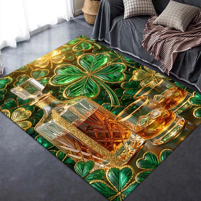 2025 New St.Patrick's Day Carpet Rug for Living Room Bedroom Home Sofa Decoration,Kids play Non-slip Floor Mat80