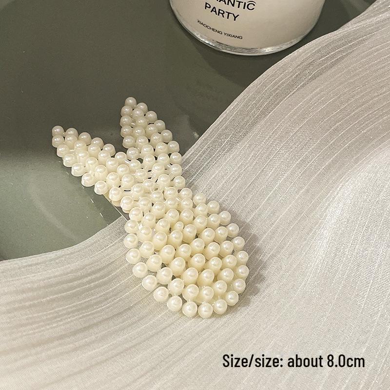 Korean Pearl Hairpin - Trendy Side Clip for Women and Girls