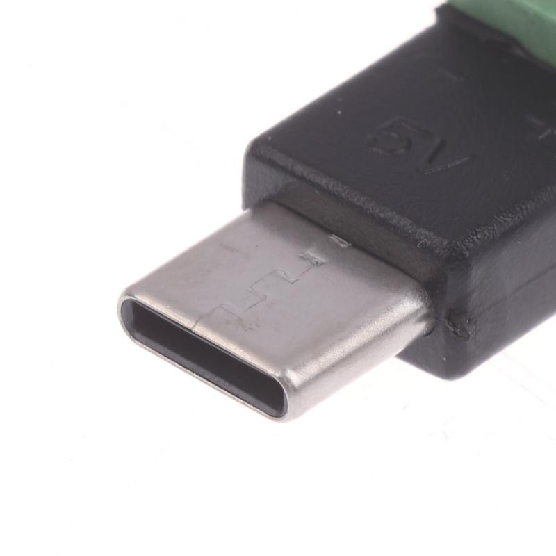 1/3Pcs 5V Solderless Green Charging Adapter Type C/Micro Male To 2 Pin For Toy Intelligent Devices Phone And Computer