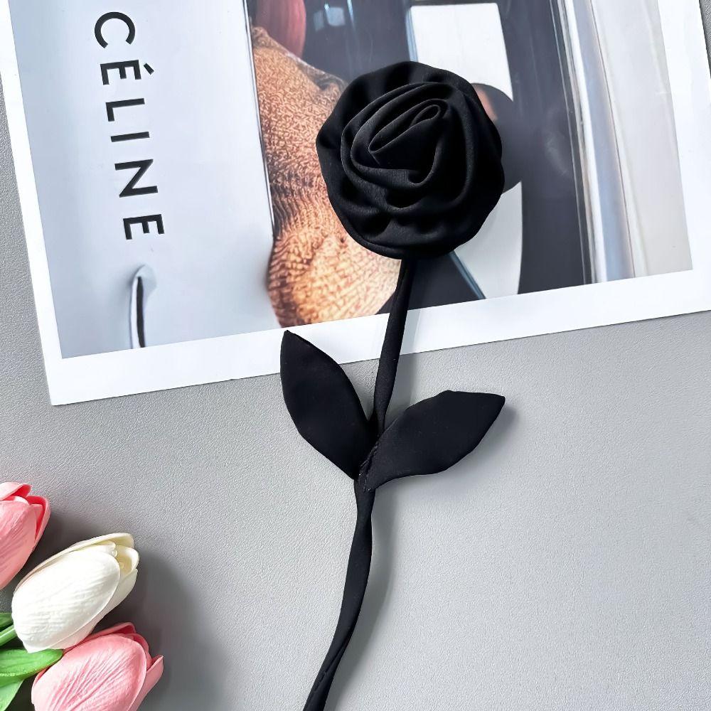 

3PCS Black Clothing Patches 3D Clothing Applique Dressmaking Flower Appliques DIY 3PCS