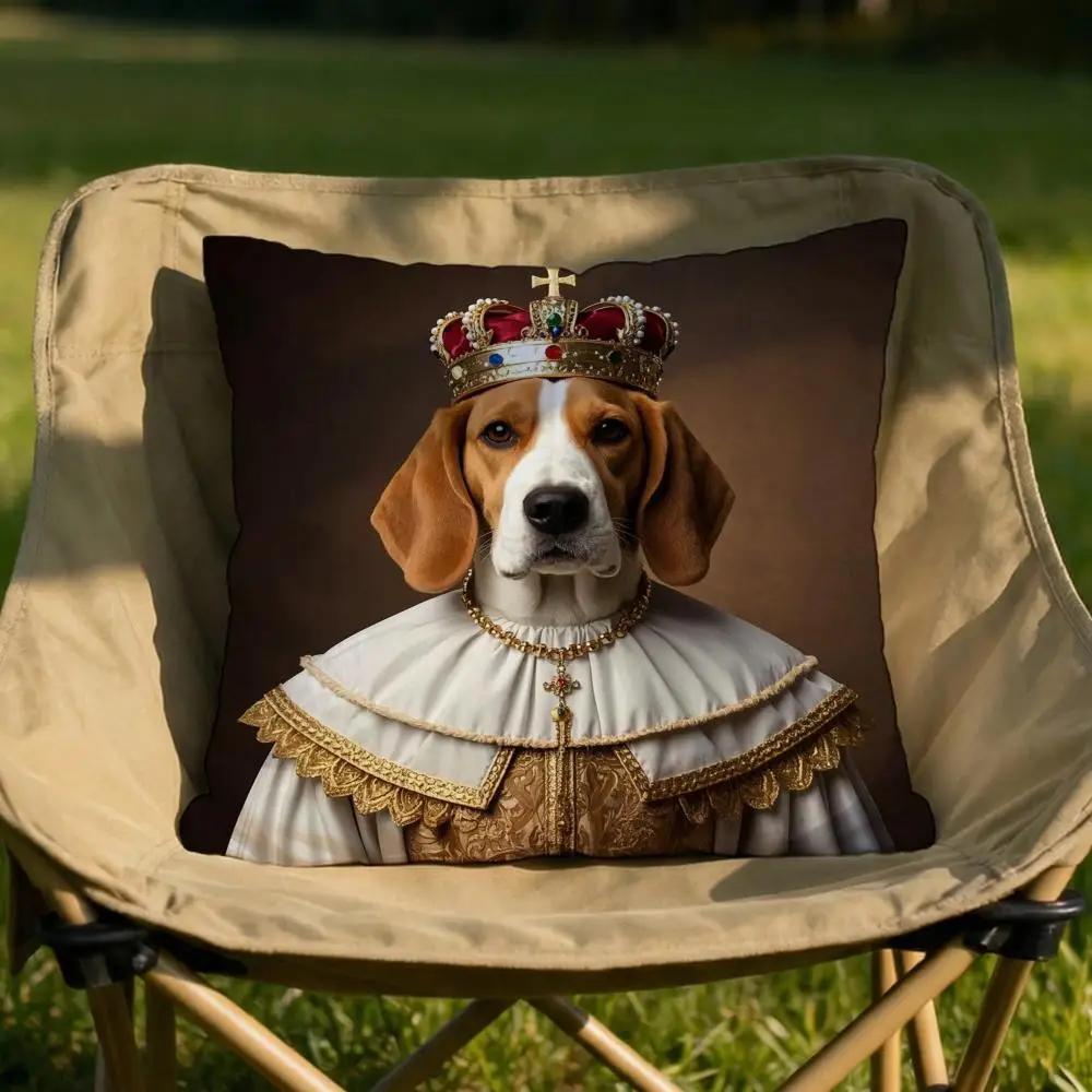 Beagle Hund Kissenbezug Weich Wendbar Langlebig Kissenbezug Vielseitig einsetzbar für Zuhause Auto Täglichen Komfort