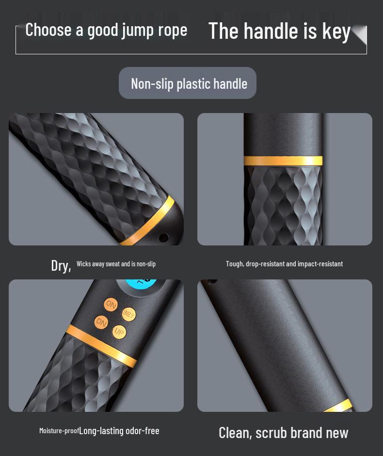 Intelligentes kabelloses und kabelgebundenes Springseil für Fitness und Prüfungsvorbereitung