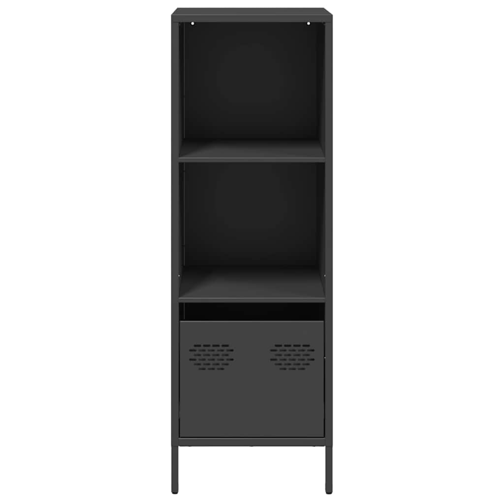 Vidaxl Szafka, Czarna, 35X39X103,5 Cm, Stal