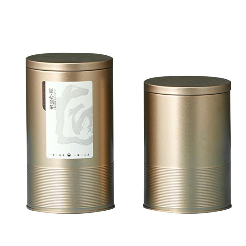 Coffee Storage Jar Metal Tea Box Can for Loose Tea Smell Proof Container Leaf Tea Tinplate Containers Storage Gift Box