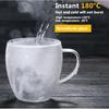 Hitzebeständige Doppelwandige Glastasse Hochborosilikatglas Becher Bier Saft Kaffee Wasser Tassen Transparente Tasse Trinkgeschirr Geschenk