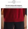 Women's Red Chinese-Style Thick Wool Sweater for Autumn/Winter