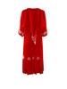 Yunnan Sanya Fairy Beach Red Dress - Women's Long Slimming Desert Travel Outfit