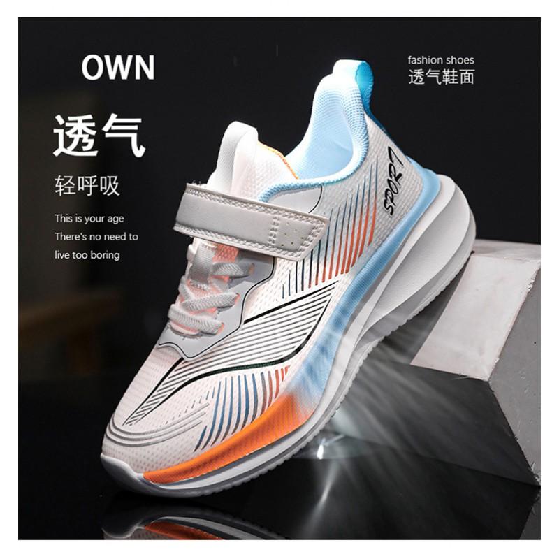 Kids Running Shoes Boys Girls Lightweight Breathable Training Sneakers With Cushioning Non-Slip Sole
